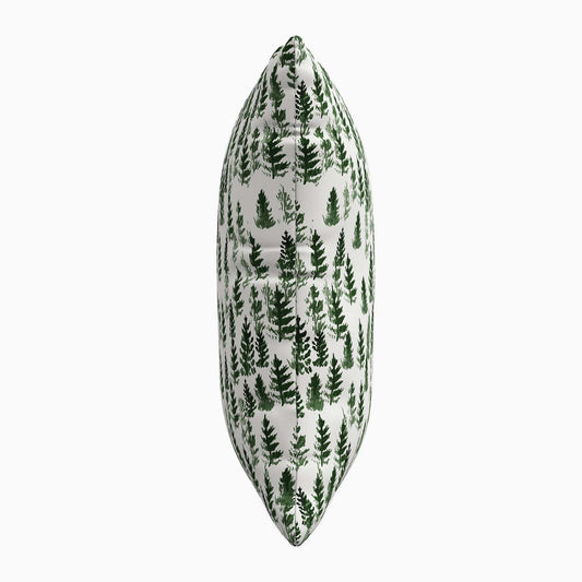 Product image for The Pine Trees Toile Pillow, Green