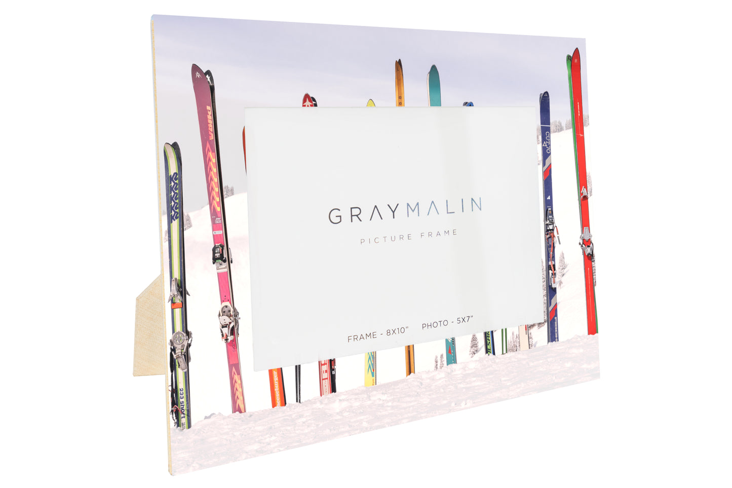 The Retro Skis Horizontal Picture Frame