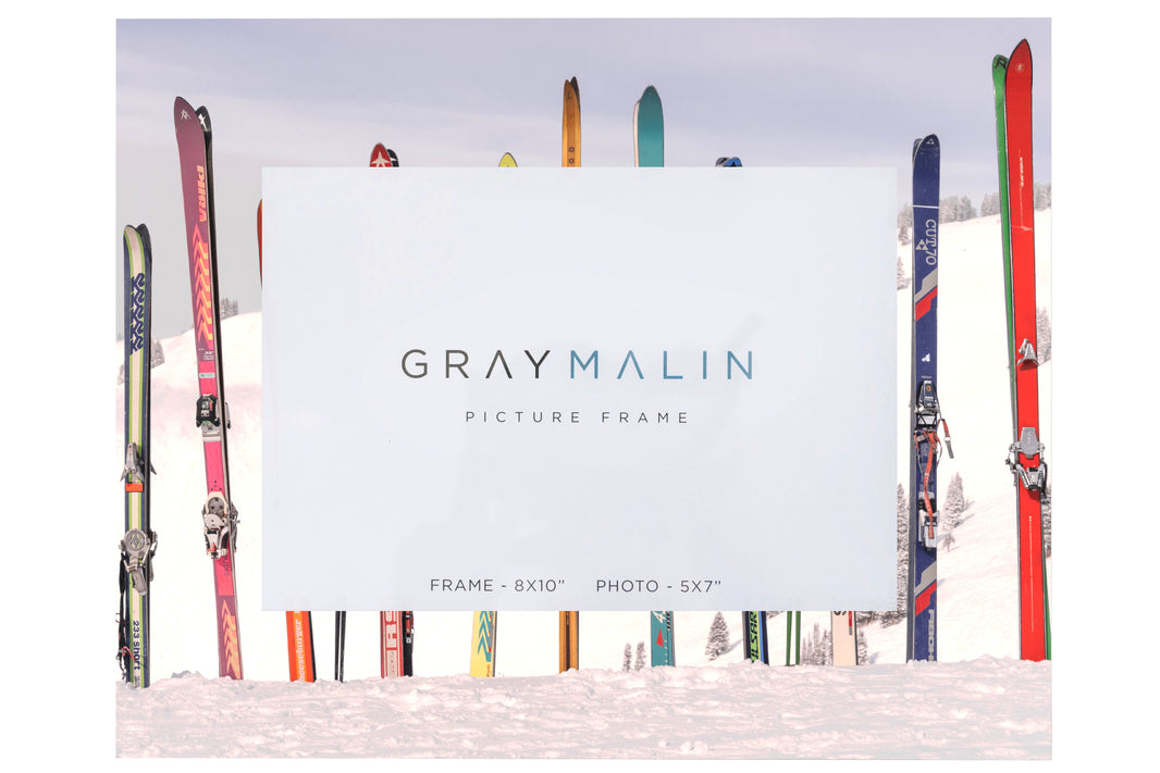 The Retro Skis Horizontal Picture Frame by Gray Malin