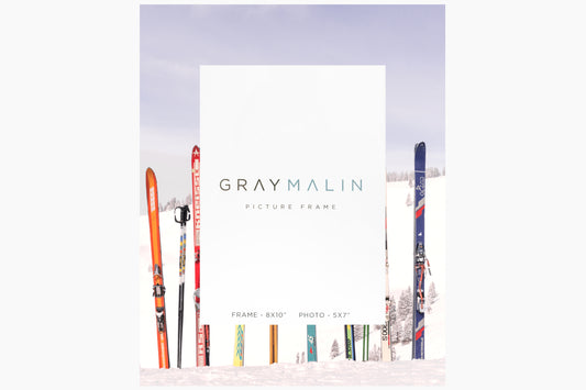 The Retro Skis Vertical Picture Frame