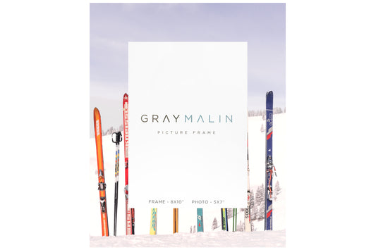 The Retro Skis Vertical Picture Frame