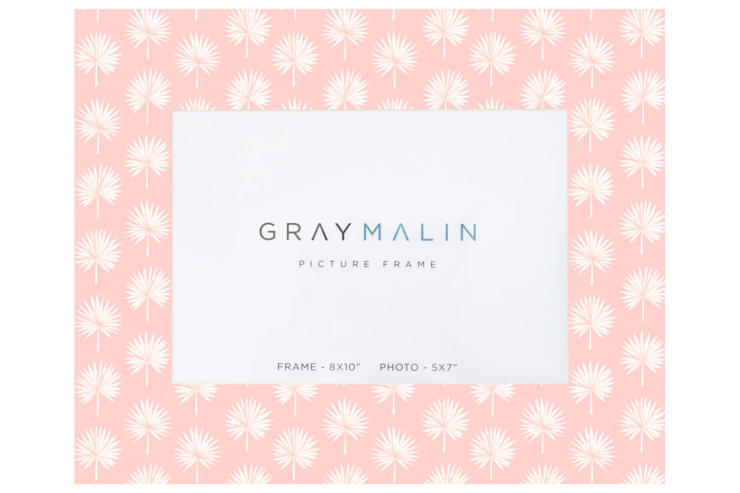 The Isla Palm Horizontal Picture Frame - Coral Pink