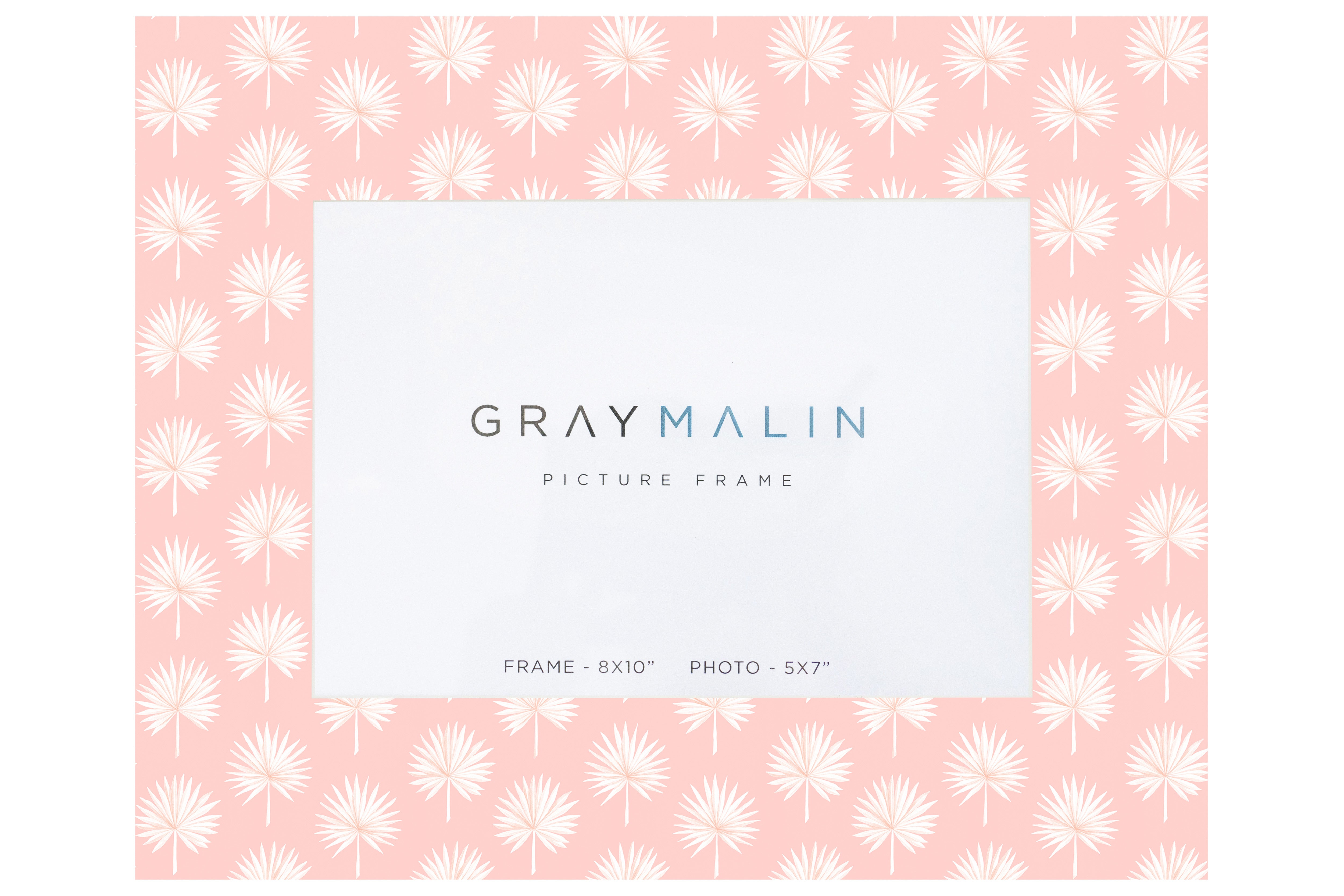 The Isla Palm Horizontal Picture Frame - Coral Pink