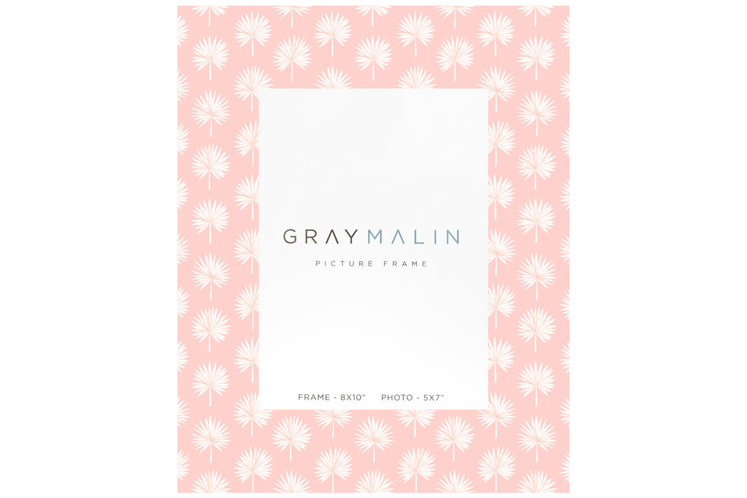 The Isla Palm Vertical Picture Frame - Coral Pink by Gray Malin