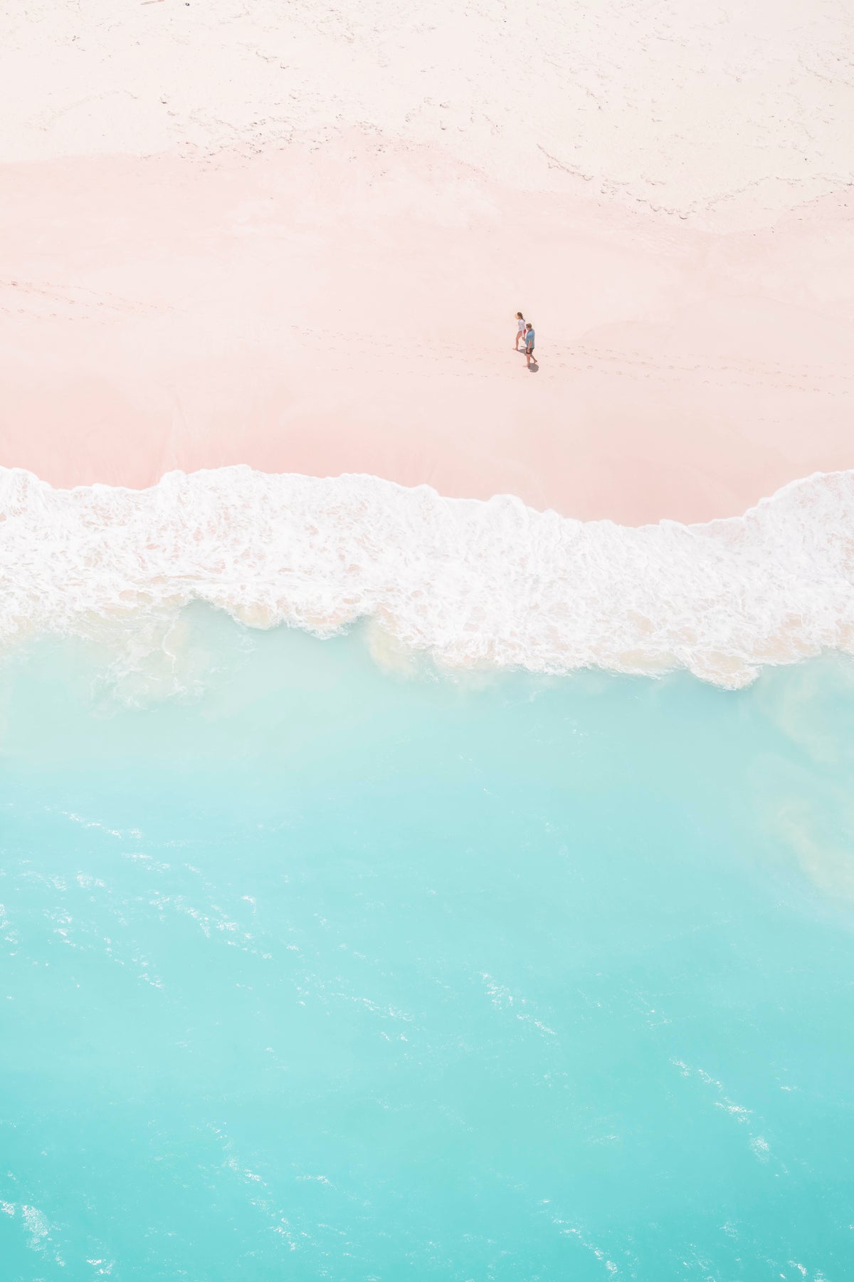 Pink Sand Beach Triptych, Harbour Island, Bahamas