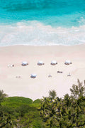 Pink Sand Beach Umbrellas Vertical, Briland Club, Harbour Island, Bahamas