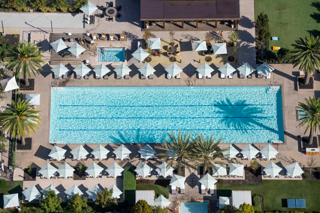 Photography by Gray Malin of Pool Day, Solage, Auberge Resorts Collection, Napa Valley