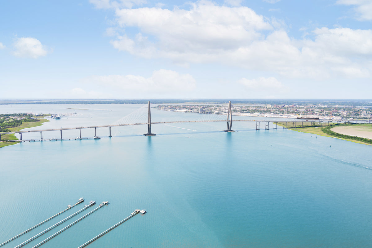 Ravenel Bridge Harbor, Charleston, South Carolina