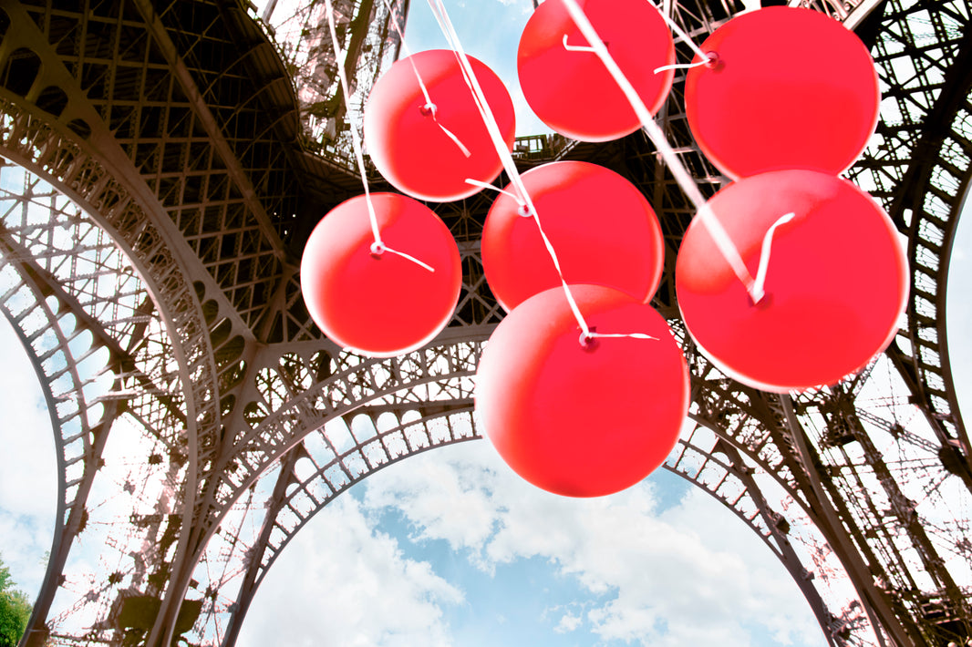 Photography by Gray Malin of Red Balloons