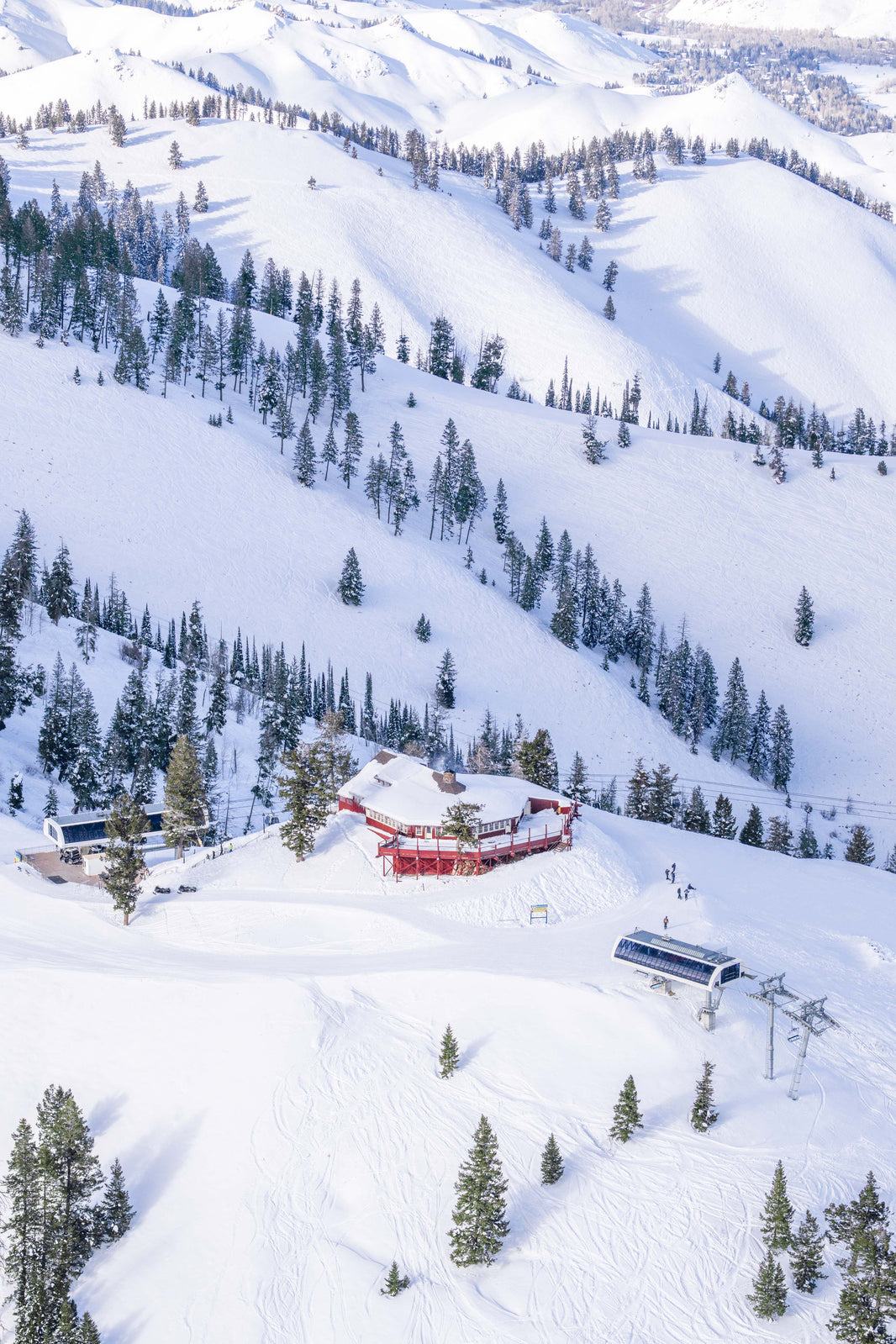 Photography by Gray Malin of Roundhouse Restaurant Vertical, Sun Valley