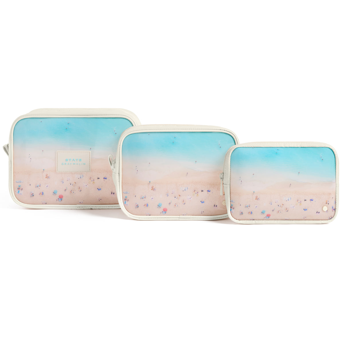 STATE x Gray Malin Travel Pouch Set of Three