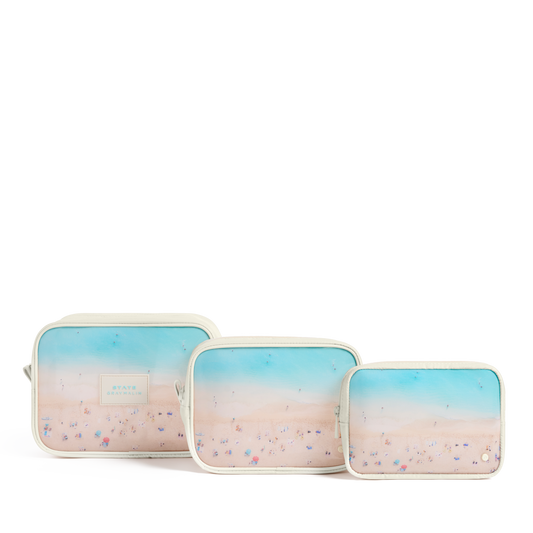 STATE x Gray Malin Travel Pouch Set of Three