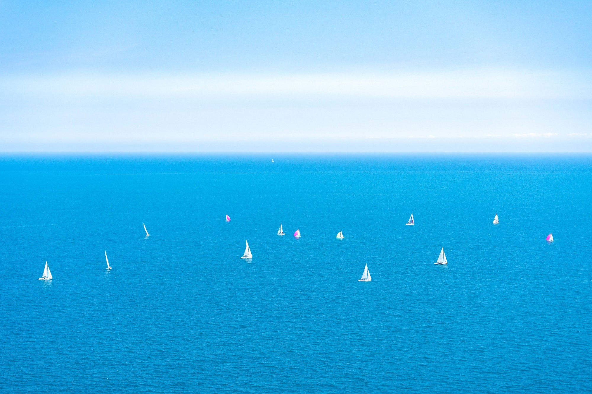 Sailboat Regatta, Lake Michigan