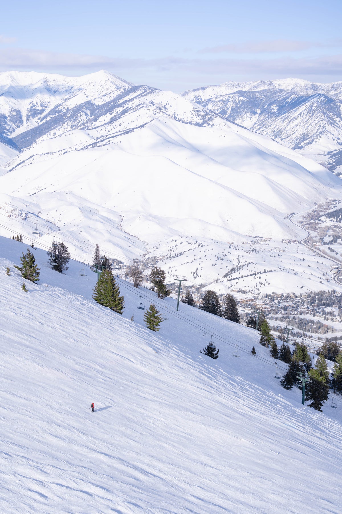 Skiing Christmas Bowl, Sun Valley