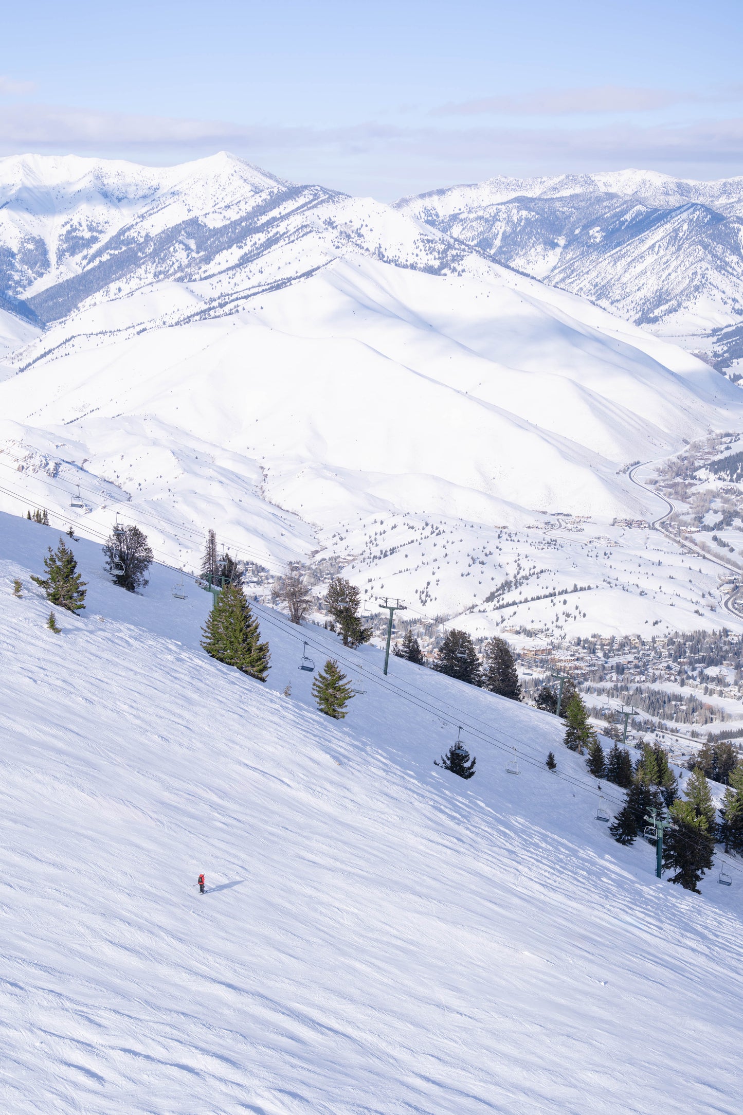 Skiing Christmas Bowl, Sun Valley