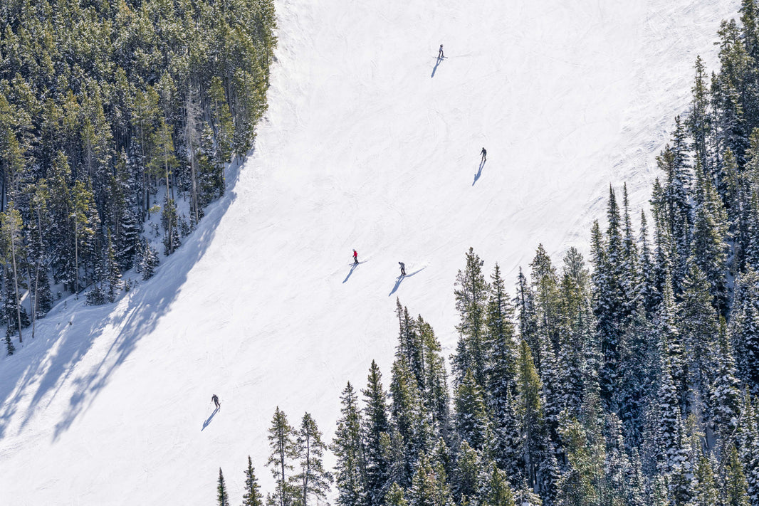 Skiing Lone Mountain, Big Sky, Montana by Gray Malin