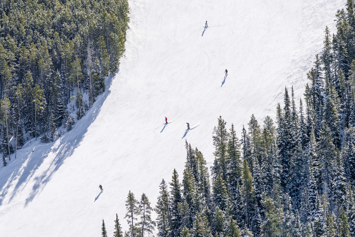 Skiing Lone Mountain, Big Sky, Montana