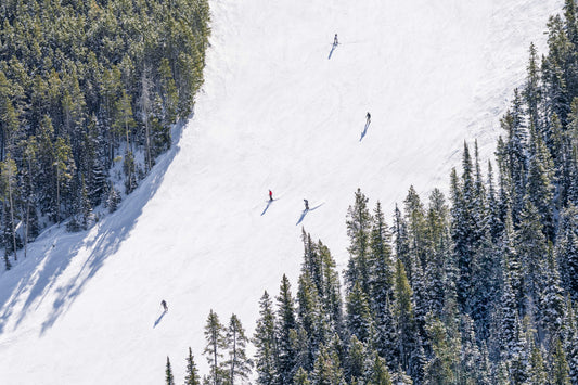 Skiing Lone Mountain, Big Sky, Montana