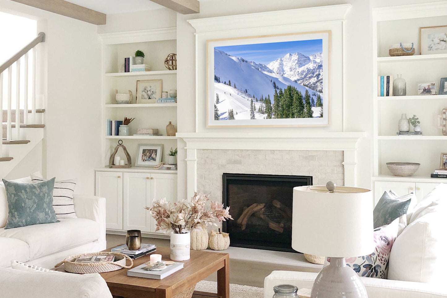 Skinning Past Maroon Bells, Aspen Highlands