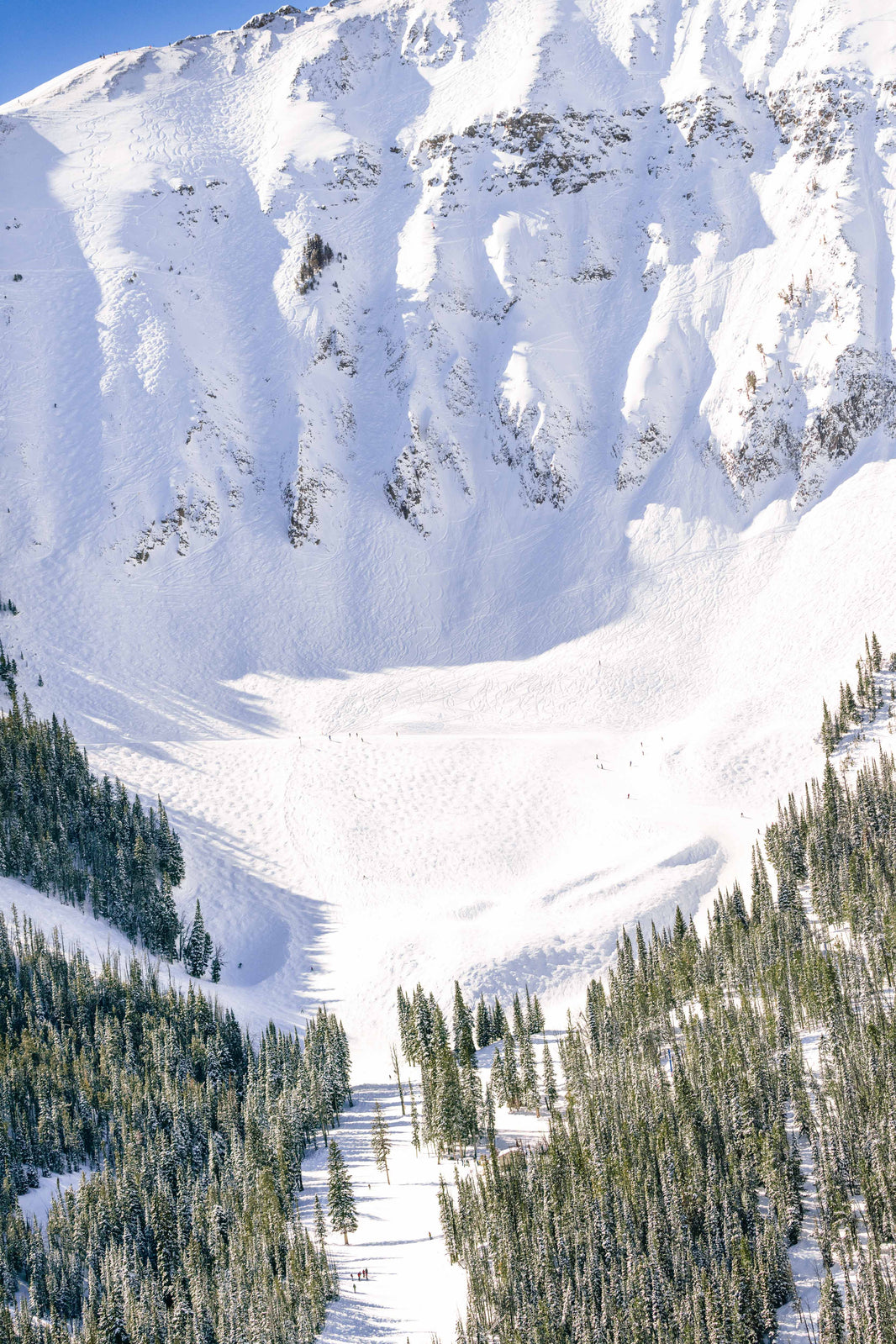 Stillwater Bowl Vertical, Lone Mountain, Big Sky, Montana by Gray Malin