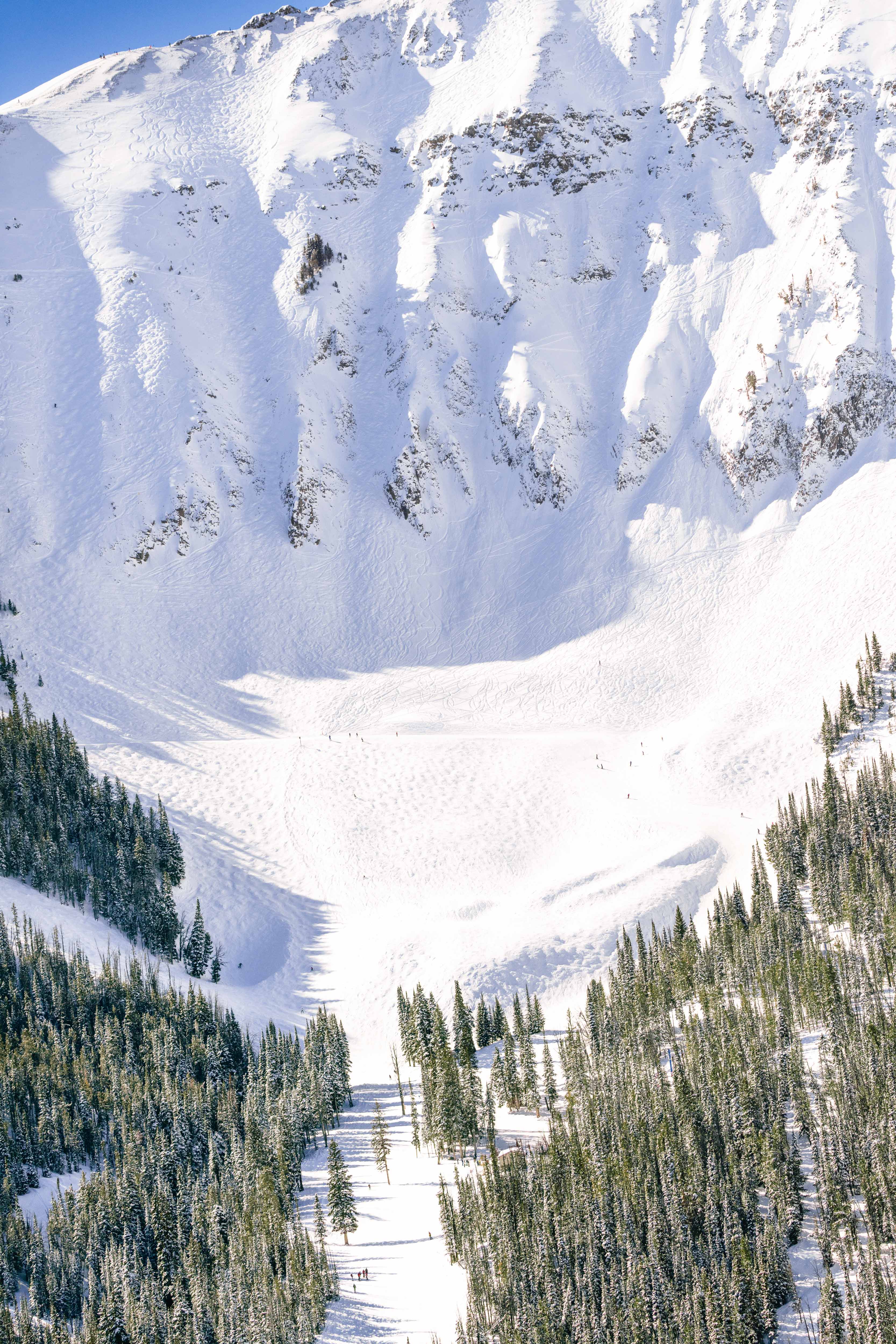 Stillwater Bowl Vertical, Lone Mountain, Big Sky, Montana