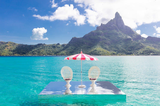 Product image for Striped Umbrella, Bora Bora