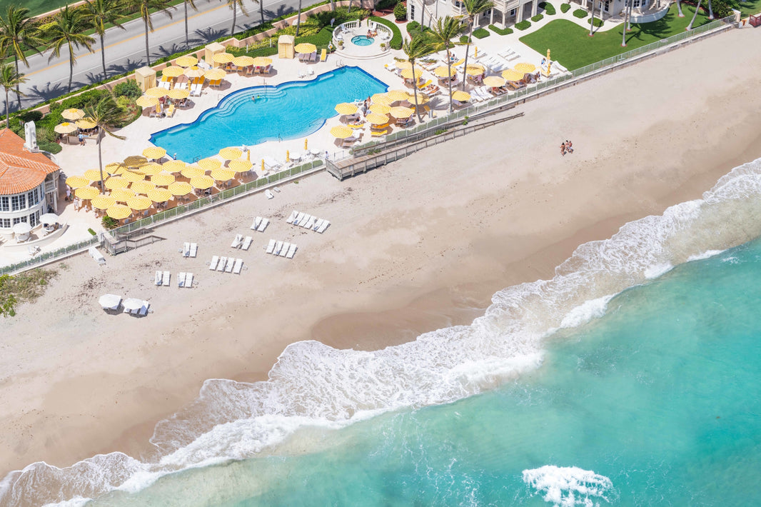 Photography by Gray Malin of The Club Pool, Palm Beach, Florida