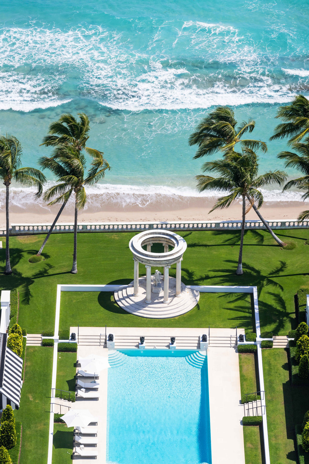 Photography by Gray Malin of The Iconic Swimming Pool, Palm Beach, Florida