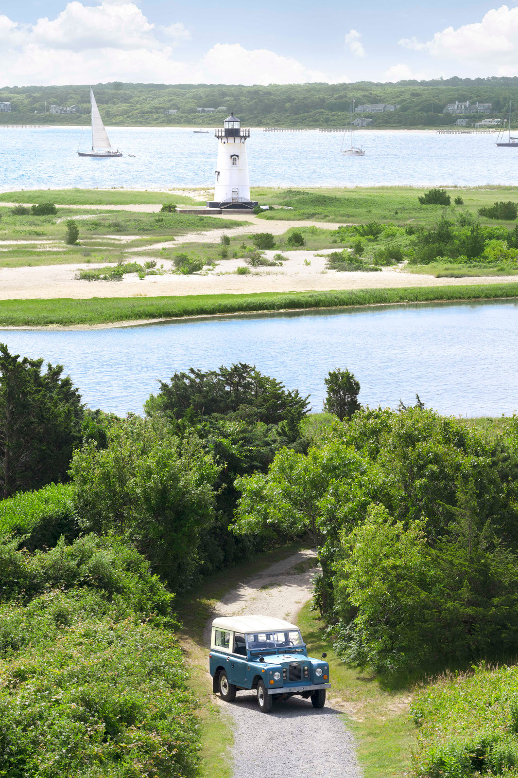 Photography by Gray Malin of The Land Rover Vertical, Martha’s Vineyard