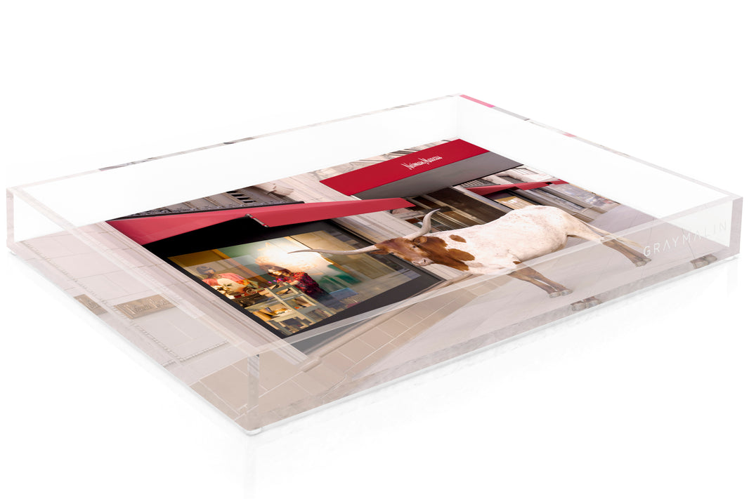 The Longhorn, Neiman Marcus, Downtown Dallas Tray by Gray Malin