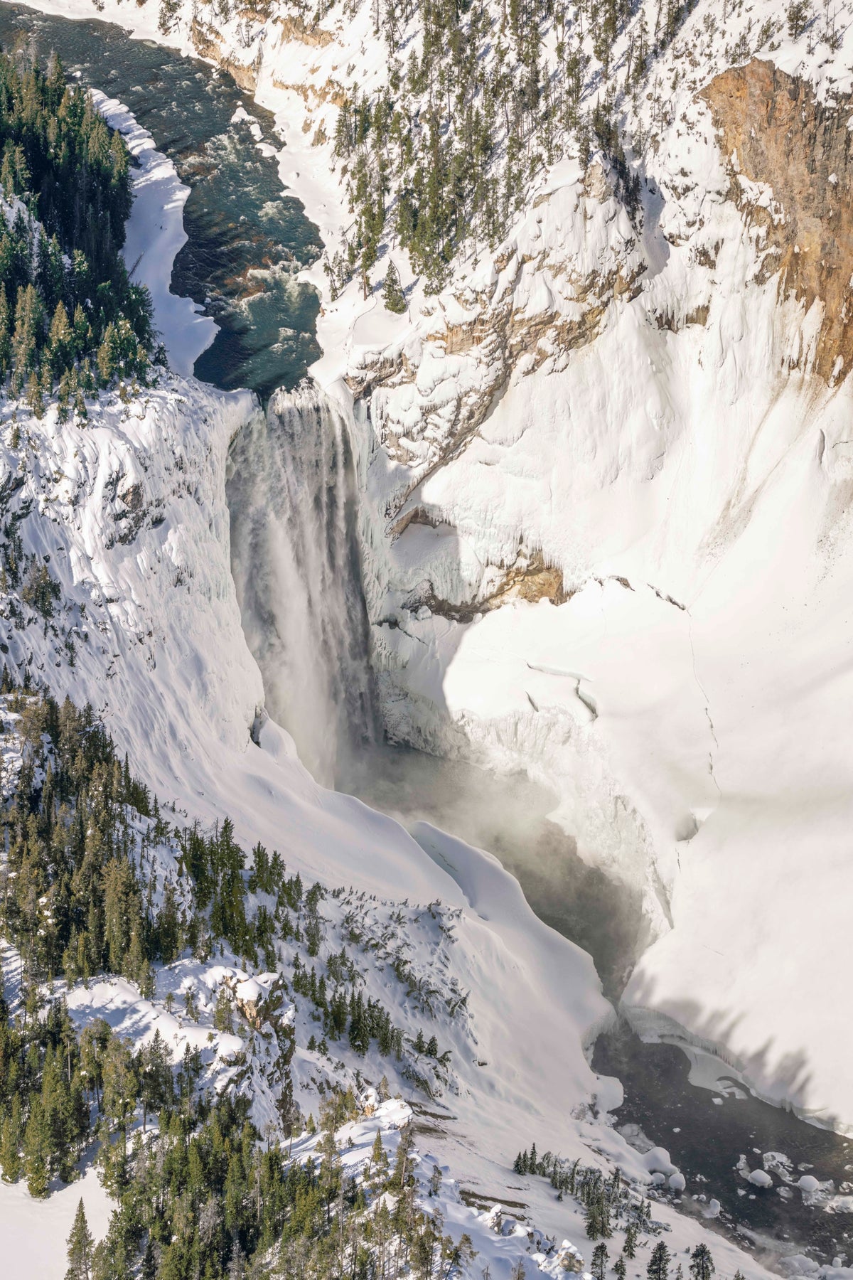 The Lower Falls of the Grand Canyon of Yellowstone National Park