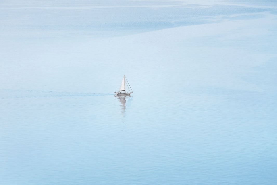 Photography by Gray Malin of The Sailboat, Puget Sound