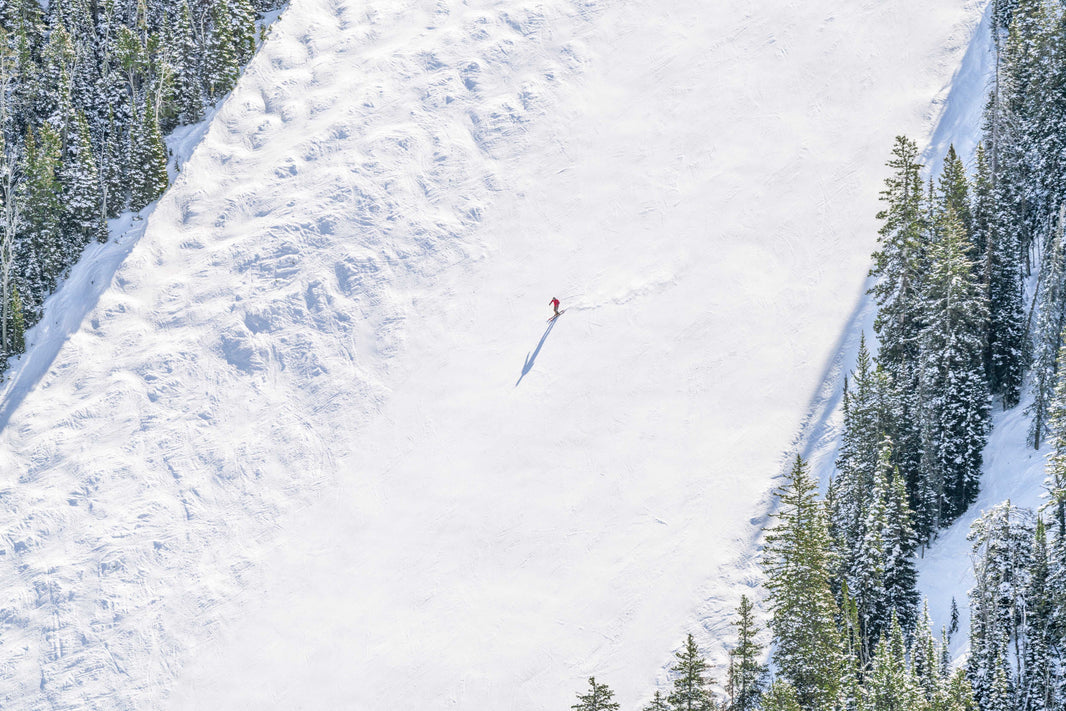 The Skier, Lone Mountain, Montana by Gray Malin