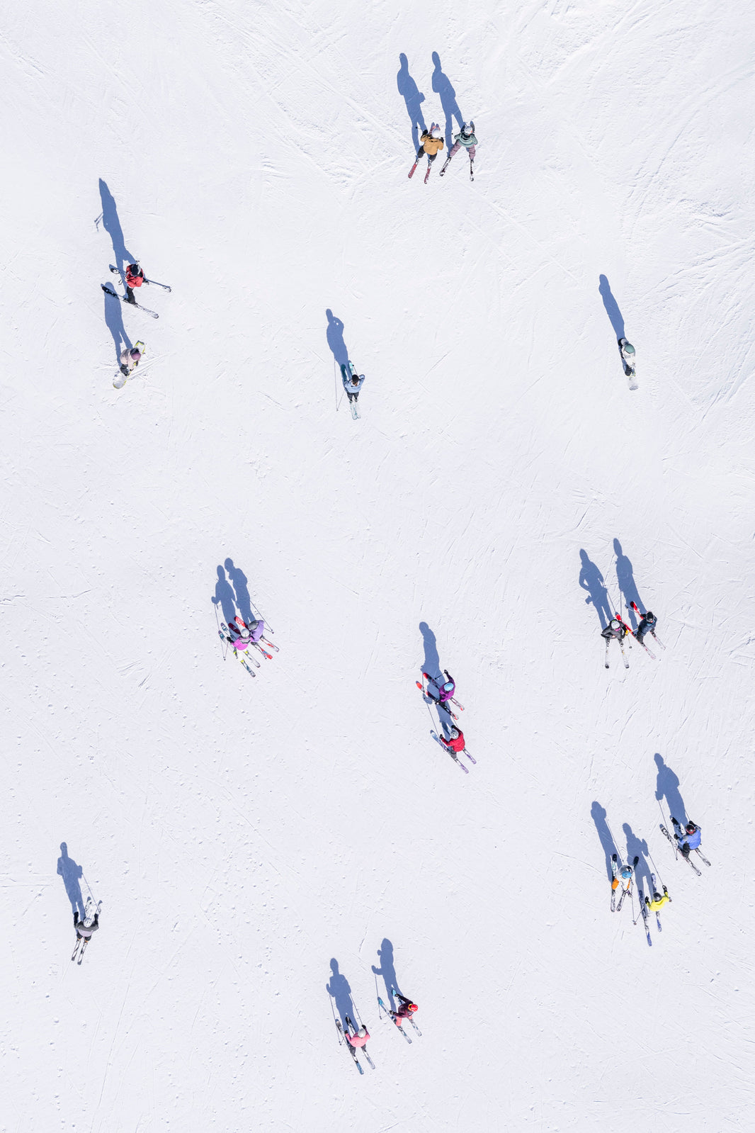 Photography by Gray Malin of The Skiers, Snowmass Mountain