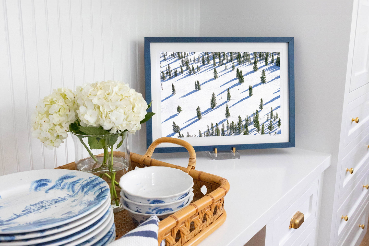 Two Skiers, Snowmass Mountain