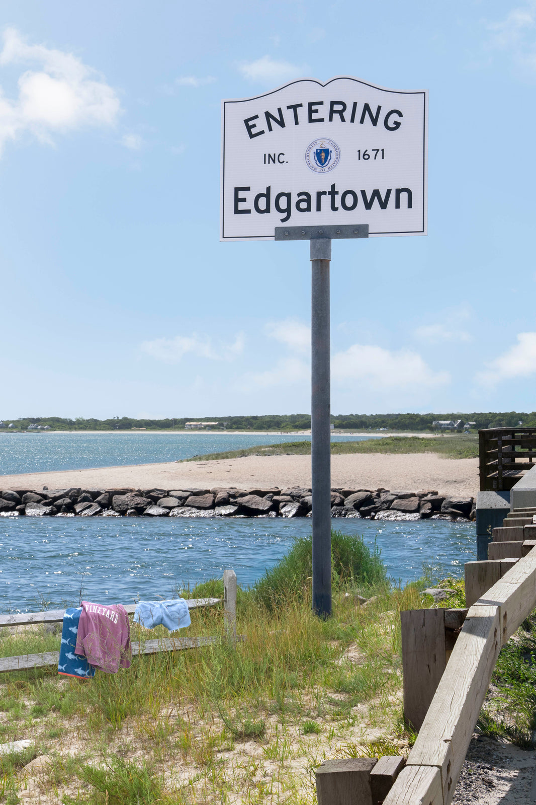 Photography by Gray Malin of Welcome to Edgartown, Martha’s Vineyard
