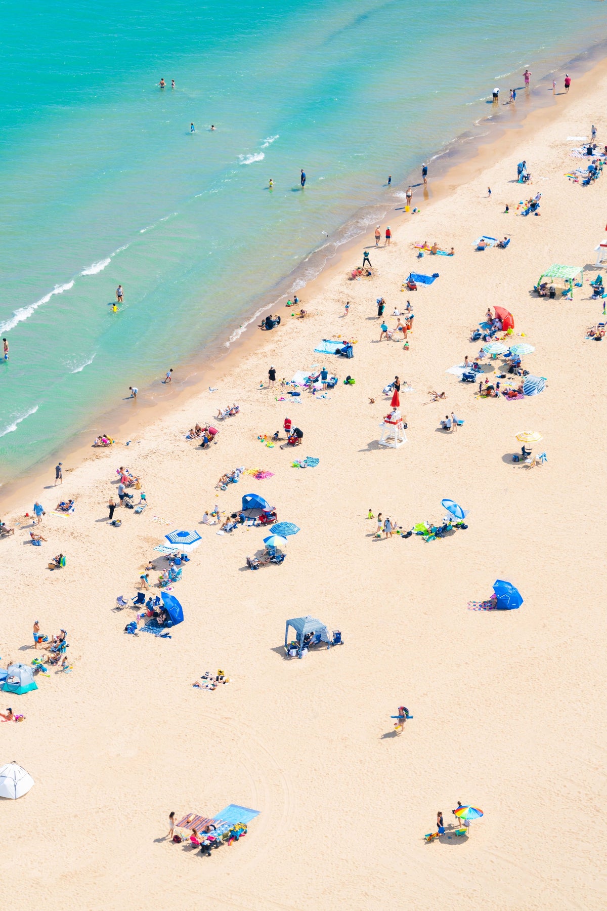 Wilmette Beach Day Vertical, Chicago
