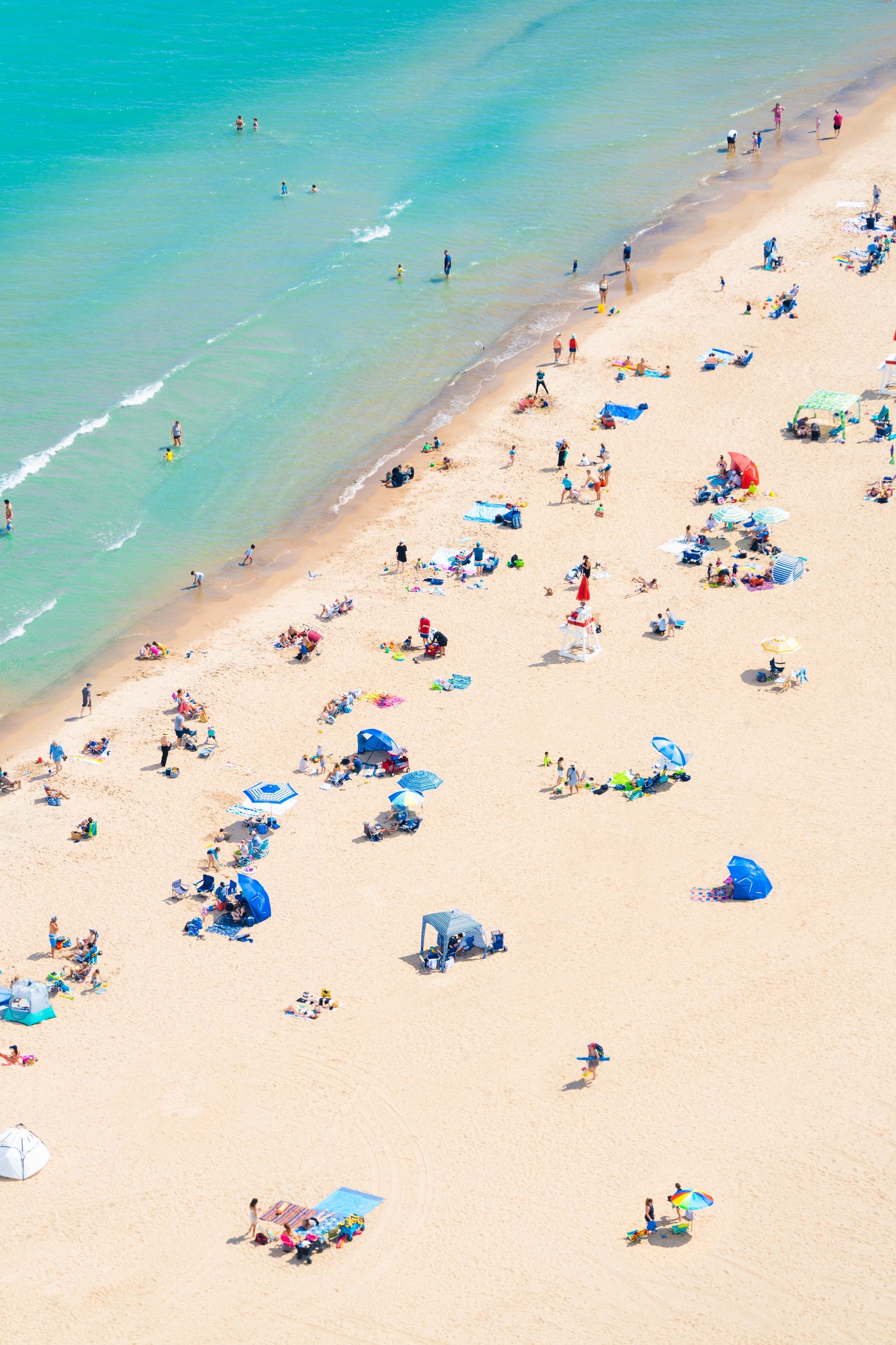 Wilmette Beach Day Vertical, Chicago