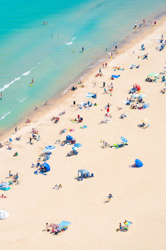 Product image for Wilmette Beach Day Vertical, Chicago