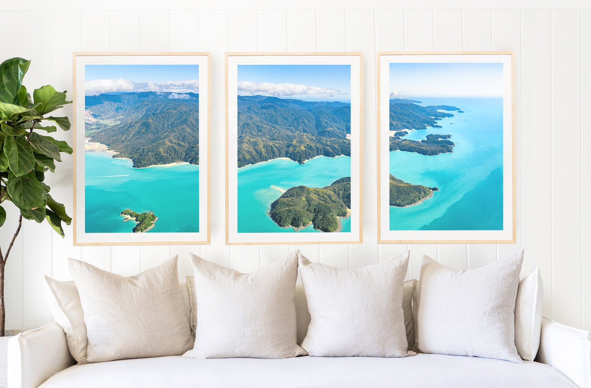 Abel Tasman National Park Triptych, New Zealand