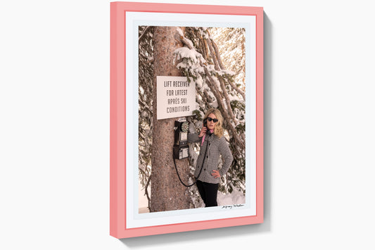 Product image for Après Ski Conditions, Vail, Pink Frame