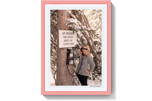 Product image for Après Ski Conditions, Vail, Pink Frame