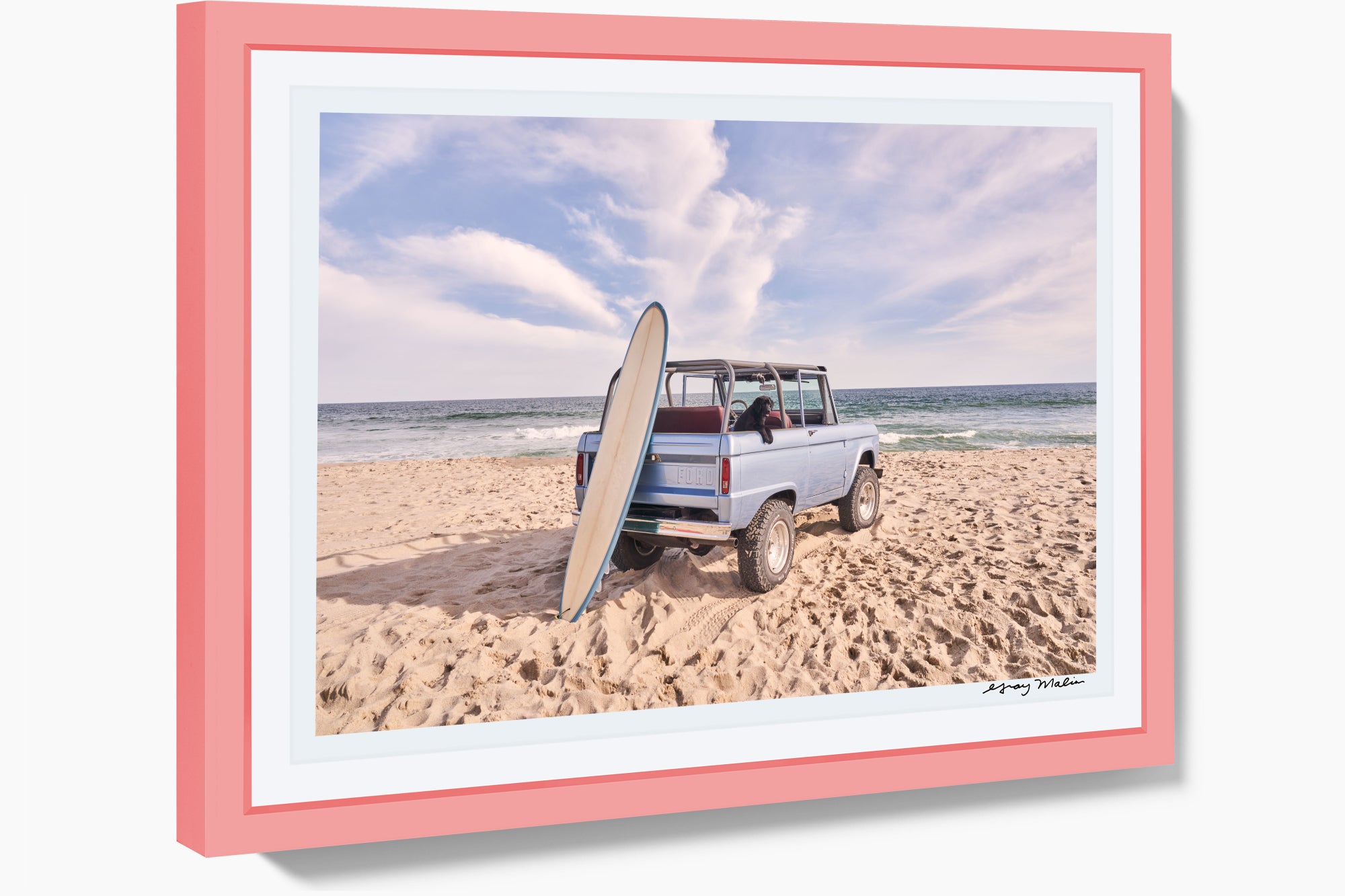 Beach Bronco Pup, Nantucket, Pink Frame