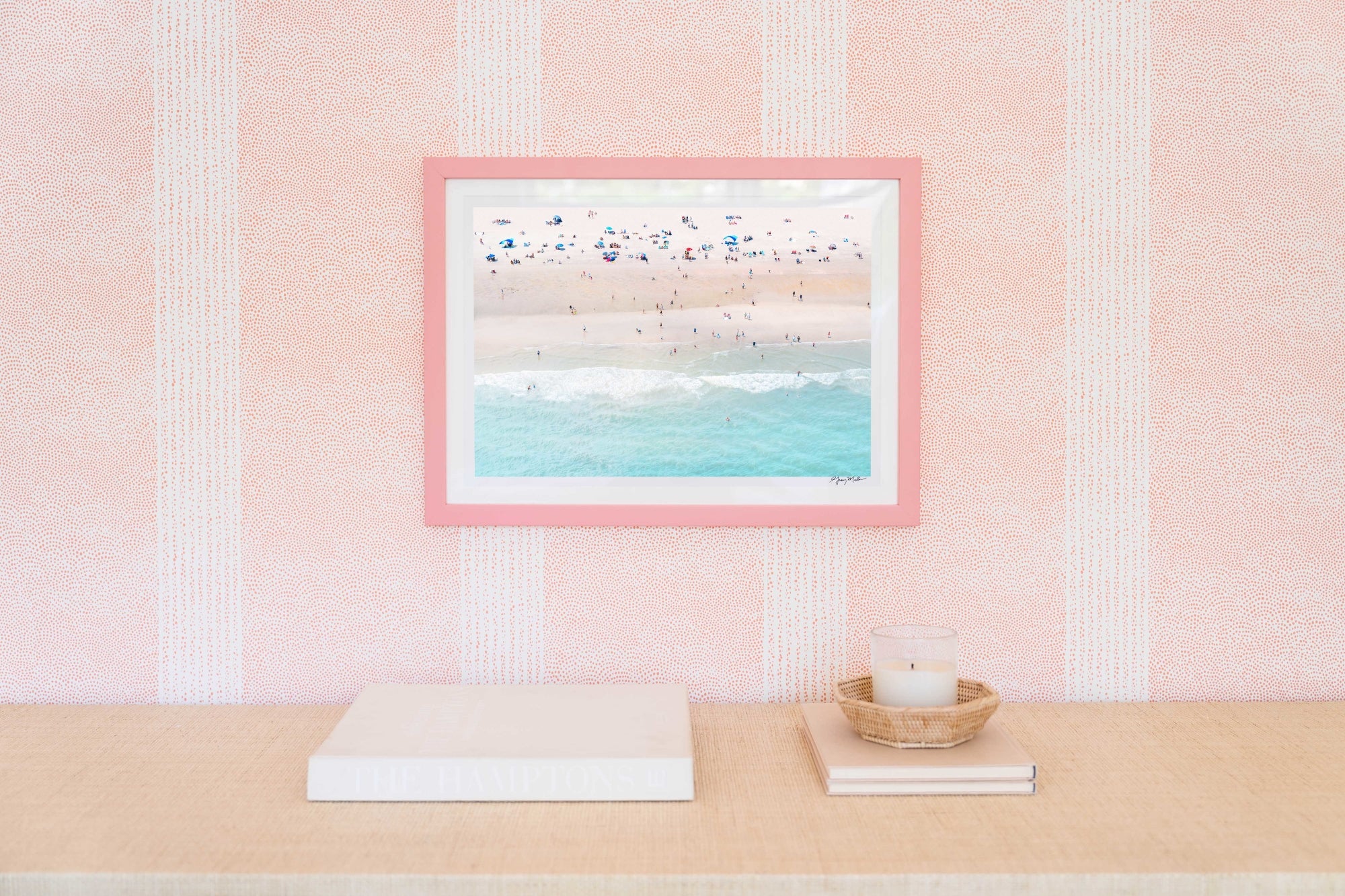 Beach Day Bliss, Hilton Head, South Carolina, Pink Frame