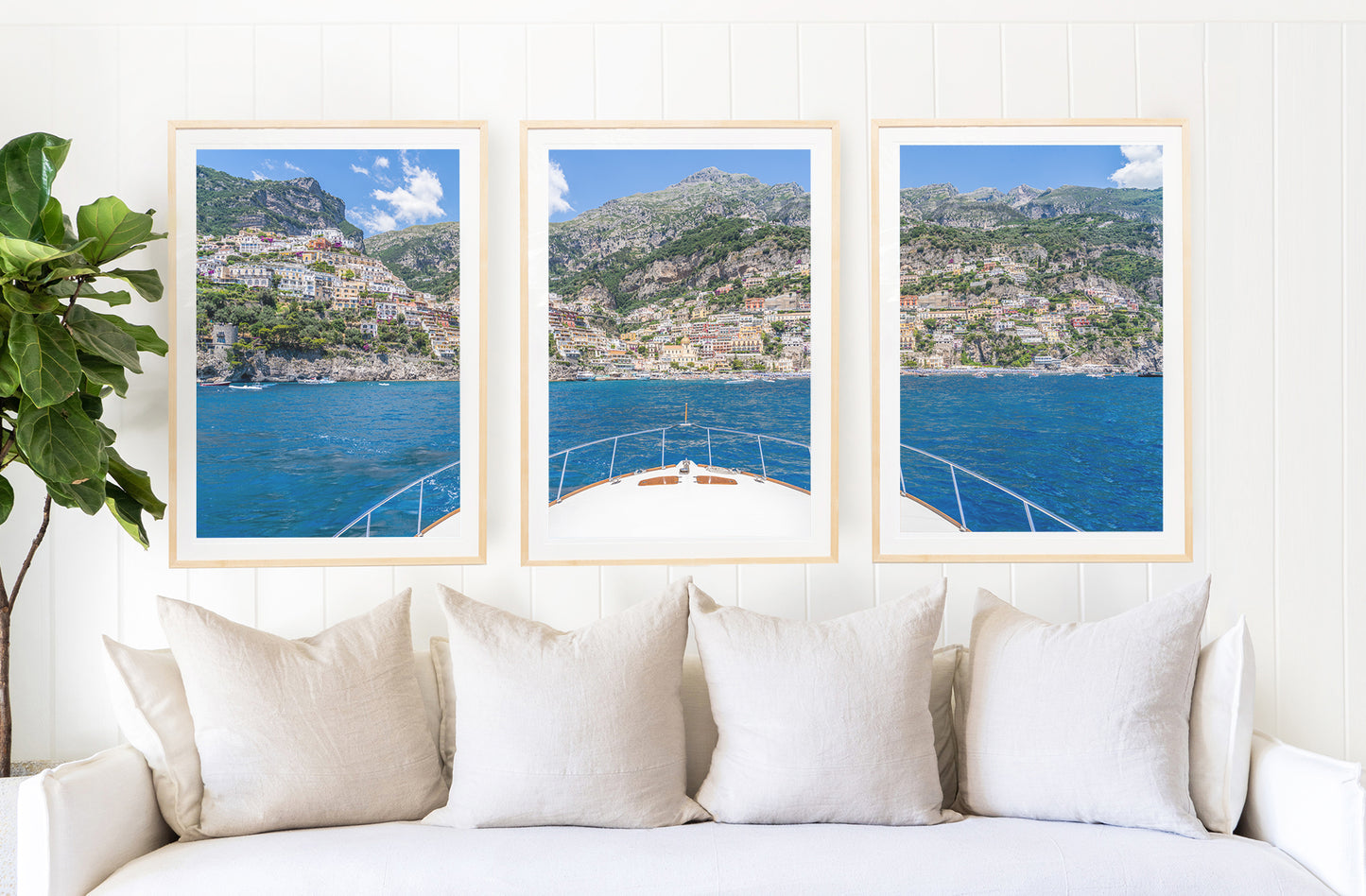 Boat Ride Triptych, Positano