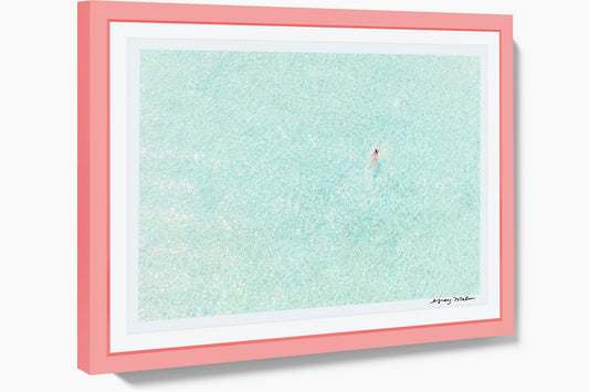 Product image for Girl in Pink, Bora Bora, Pink Frame