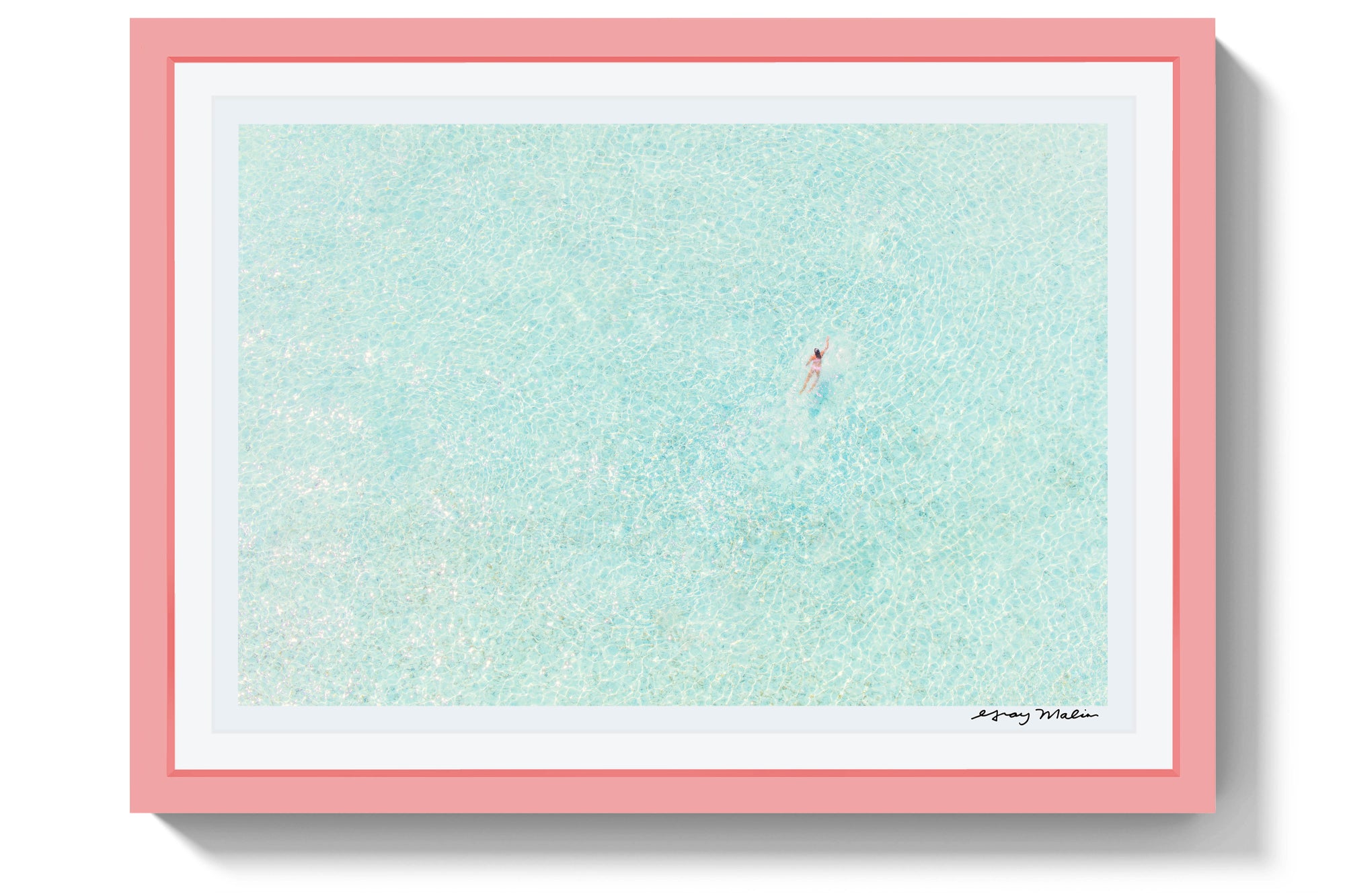 Girl in Pink, Bora Bora, Pink Frame