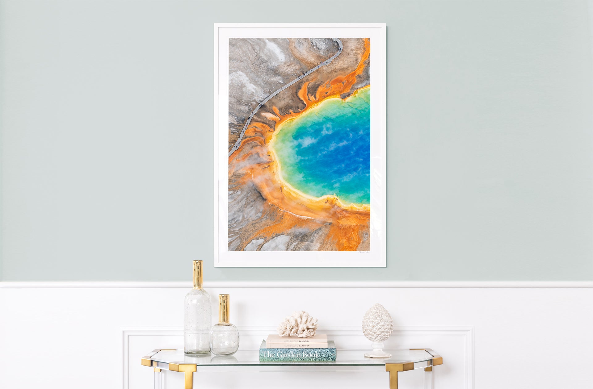 Grand Prismatic Spring Summer Vertical, Yellowstone National Park