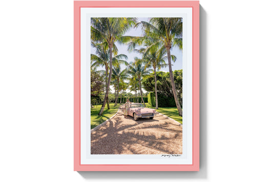 Lady in Lilly, Palm Beach, Pink Frame