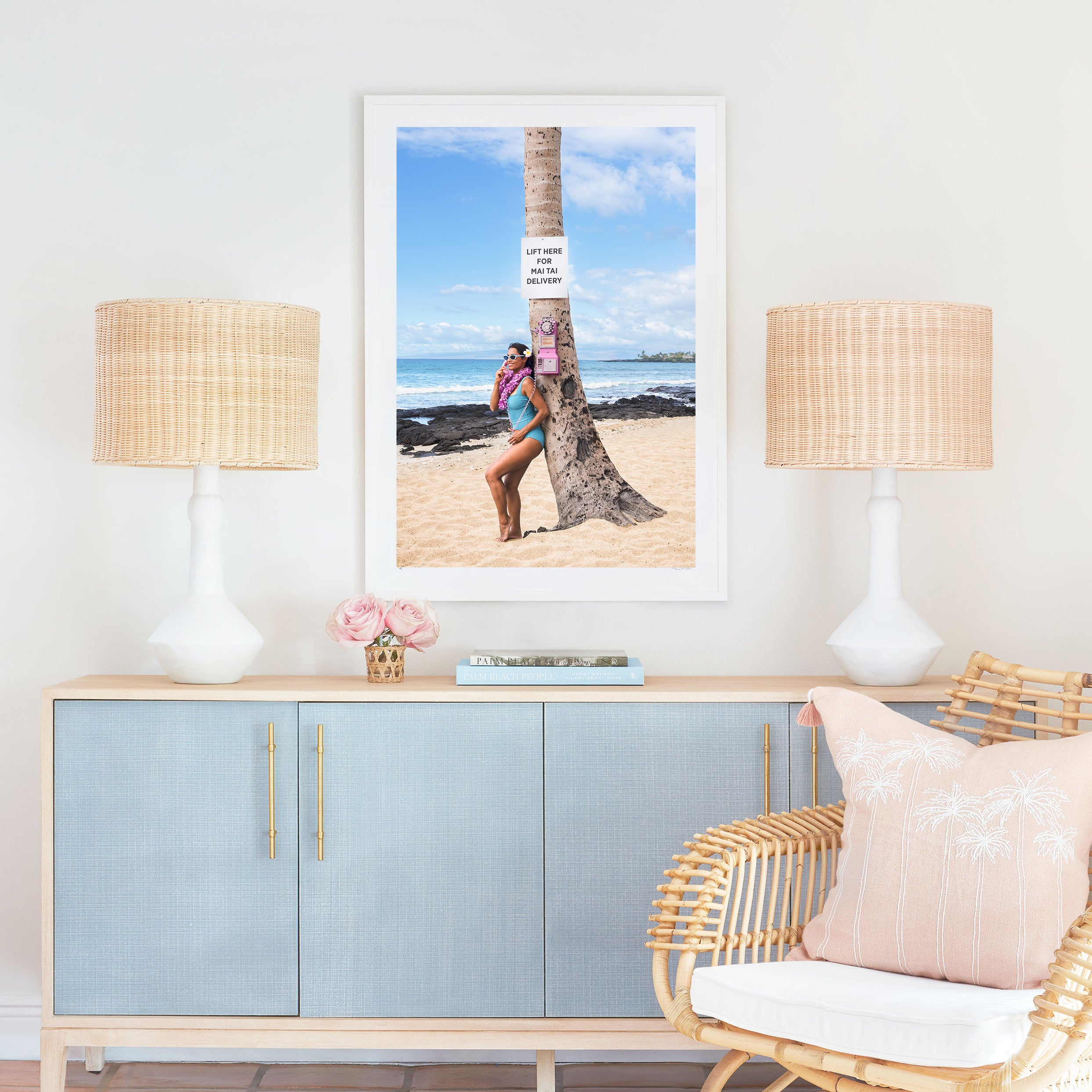 Lift Here for Mai Tai Delivery, Four Seasons Hualalai, Hawai’i